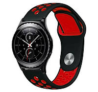 Спортивный ремешок Primo Perfor Sport для часов Samsung Gear S2 Classic SM-R372 / R735 - Black&Red