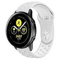 Спортивный ремешок Primo Perfor Sport для часов Samsung Galaxy Watch Active / Active 2 - Grey&White