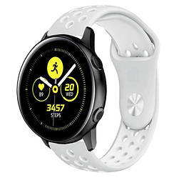 Спортивний ремінець Primo Perfor Sport для годинника Samsung Galaxy Watch Active / Active 2 - Grey&White