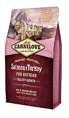 Carnilove Salmon & Turkey Kitten корм для кошенят, лосось і індичка, 2 кг