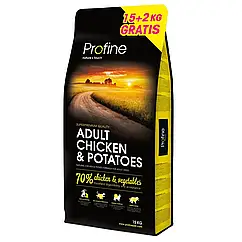 Сухий корм для дорослих собак Profine Adult Chicken з куркою та картоплею 15 + 2 кг (171911)