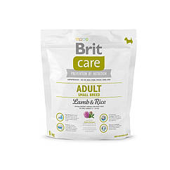 Сухий корм для дорослих собак дрібних порід Brit Care Adult Small Breed Lamb & Rice 1кг