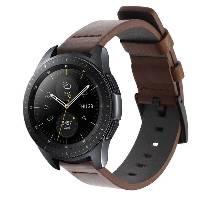 Шкіряний ремінець Primo Classic для годинника Samsung Galaxy Watch 42 mm (SM-R810) - Coffee
