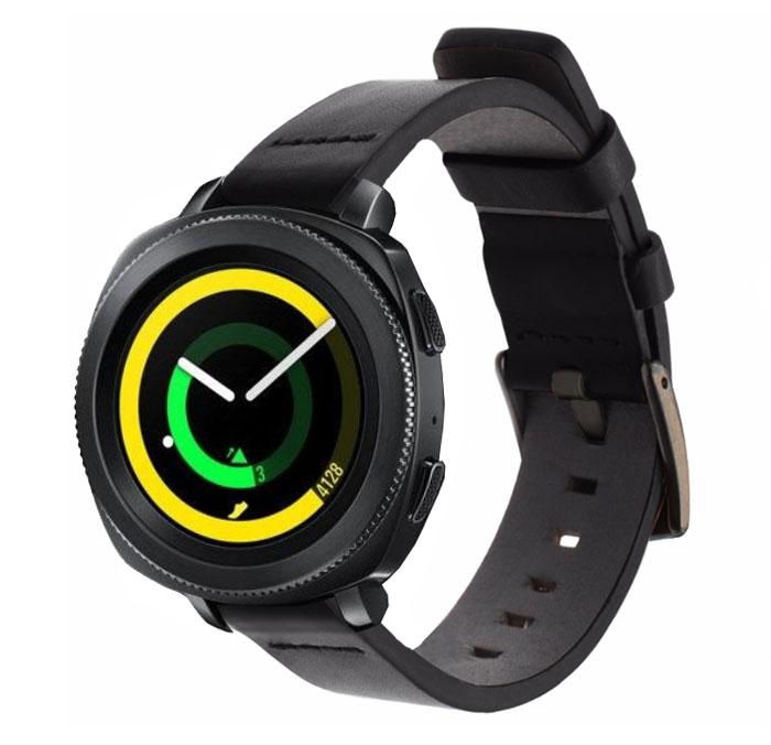 Шкіряний ремінець Primo Classic для годинника Samsung Sport Gear SM-R600 - Black