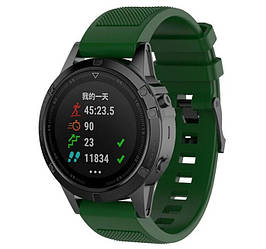 Силіконовий ремінець Primo для годинника Garmin Fenix 3 / 3HR / Fenix 5X / 6X - Army Green