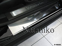 Захист порогів - накладки на пороги Mercedes ML Class W164 з 2005-2011 рр. (Premium)