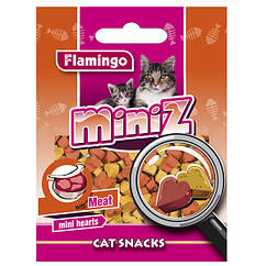 Ласощі Karlie-Flamingo Miniz Mini Hearts для кішок, смак м'яса, 50 г