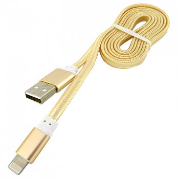 Дата кабель Lightning to USB Walker C330 Gold