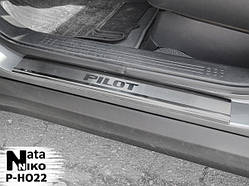 Захист порогів - накладки на пороги Honda PILOT з 2008-2015 рр. (Premium)