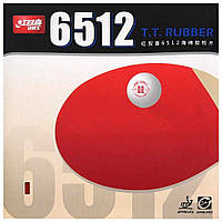 Накладка для настольного тенниса DHS 6512 красная, Накладка для теннисных ракеток, Накладка для игры в теннис