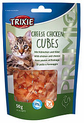 Ласощі Trixie Premio Cheese Chicken Cubes для кішок з куркою й сиром, 50 г