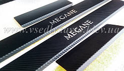 Накладки на пороги Renault MEGANE III універсал з 2009-2015 рр. (carbon)