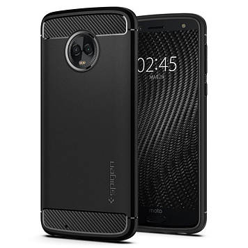 Чохол Spigen для Moto G6 Rugged Armor, Black (M17CS23125)