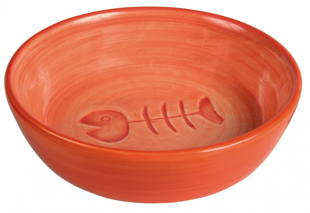 Trixie Миска Ceramic Bowl для кішок, кераміка, з рибкою, 0.2 л