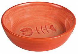 Trixie Миска Ceramic Bowl для кішок, кераміка, з рибкою, 0.2 л