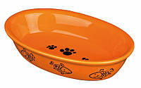 Миска Trixie Ceramic Bowl для кошек овальная, керамика, 0.2 л