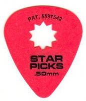 Медіатор Everly 30021 Star Picks Thin 0.50 mm