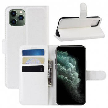 Чехол-книжка Litchie Wallet для Apple iPhone 11 Pro White