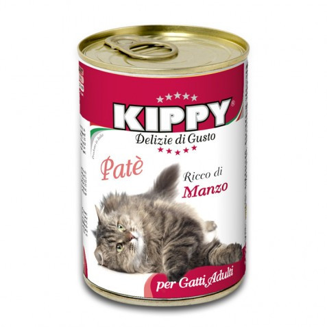 Паштет Kippy Cat для кішок з яловичиною, 400 г