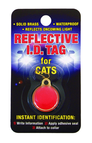 Брелок-адресник Coastal ID Tag для кошек светоражающий