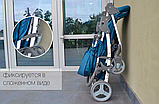 Дитяча прогулянкова коляска CARRELLO Quattro CRL-8502 Shark Grey темно-сірий колір. Дитячий візок, фото 3