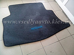 Ворсовий килимок в багажник NISSAN Ieaf (Сірий)