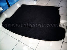 Ворсовий килимок в багажник RENAUIT Megane 3 універсал з вушками з 2010 р. (Чорний)