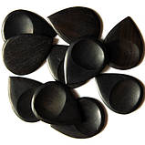 Ebony Pick Медіатор з ебенового дерева (чорне дерево) 2.80 mm — 3.00 mm, фото 4