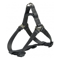 Шлея-петля Trixie Premium One Touch Harness для собак нейлонова, 80-100 см сіра