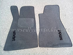 Ворсові килимки в салон SMART 452 Roadster (сірі)