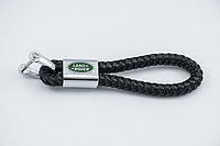 Брелок Land Rover для автомобильных ключей Эко кожа косичка