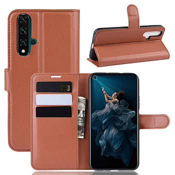 Чохол-книжка Litchie Wallet для Honor 20 Brown