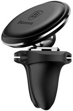 Магнітний автотримач Baseus Magnetic Air Vent Car Mount Holder, Black (SUGX-A01)