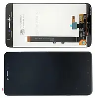 Дисплей Xiaomi Redmi Note 5A модуль в зборі з тачскріном, 2/16, 3 отвори, чорний