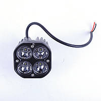 Фара-LED Квадрат 40W (10W*4) Cree диоды 10-30V 75*75*70mm Дальний свет (2-40W)