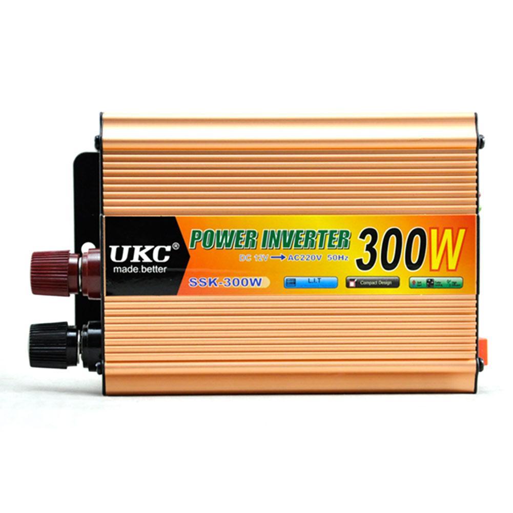 Перетворювач напруги(інвертор) 12-220V 300W + USB Gold (5353)
