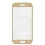 Скло захисне для телефону Samsung A520F Galaxy A5 (2017), золотисте, 5D