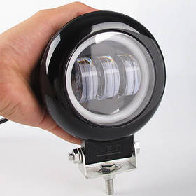 Фара-LED Коло 45W (15W*3) 10-30V Ø 115*60mm Ближній/Flood Линзованная PREMIUM!ДХО!ANGEL EYE