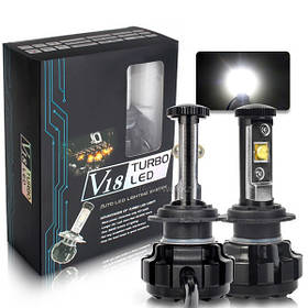 Лампа LED H3 вентилятор 3600Lm "Tubo Led" V18 /ETI/30W/6000K/IP68/12-24v (2шт) 6міс.гарантія