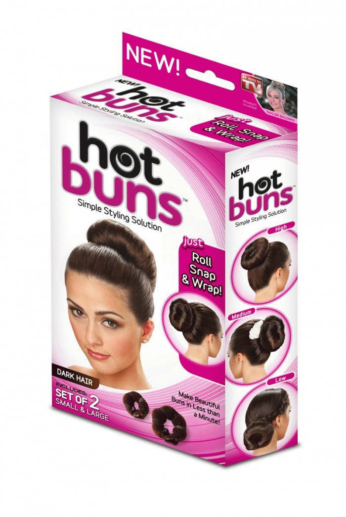 Заколка валик для волос Hot Buns заколка для создания объемных причесок - фото 2 - id-p1550652129