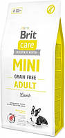 Brit Care Mini Grain Free Adult 7 кг Сухой корм для взрослых собак миниатюрных/мелких пород с ягненком