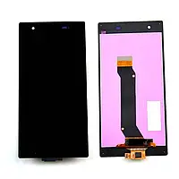 Дисплей Sony Xperia Z1s C6916, чорний, з рамкою