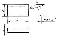 Пластина твердосплавная напайная 24130 Т15К6, фото 1