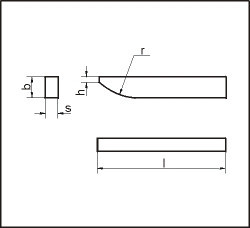 Пластина твердосплавная напайная 26050 Т30К4, фото 1