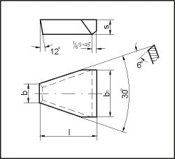 Твердосплавна Пластина напайная 48030 ВК8, фото 1