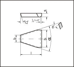 Пластина твердосплавная напайная 32190 ВК8, фото 1