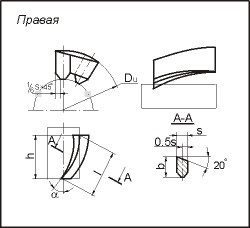 Твердосплавна Пластина напайная 36350 ВК8