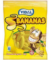 Желейні жувальні цукерки БЕЗ ГЛЮТЕНА Vidal Bananas 100 г
