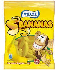 Желейные жевательные конфеты БЕЗ ГЛЮТЕНА Vidal Bananas 100г - фото 1 - id-p1588063343