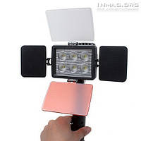 Накамерне світлодіодне світло LED-5010A зі шторками, 5500K-6500 K (3500K/фільтр) + АБ + З/У
